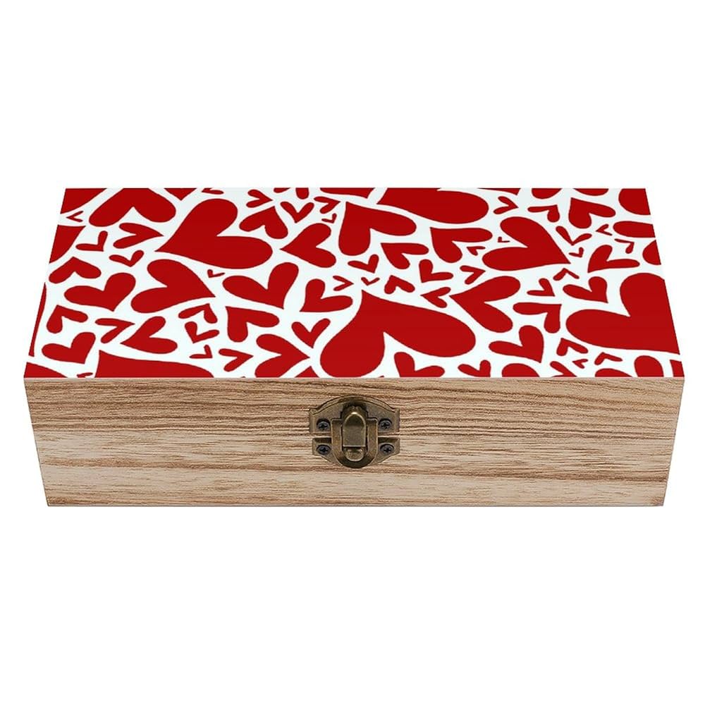 Amazon｜木製ボックス ラブ ハート 収納ケース アクセサリー収納